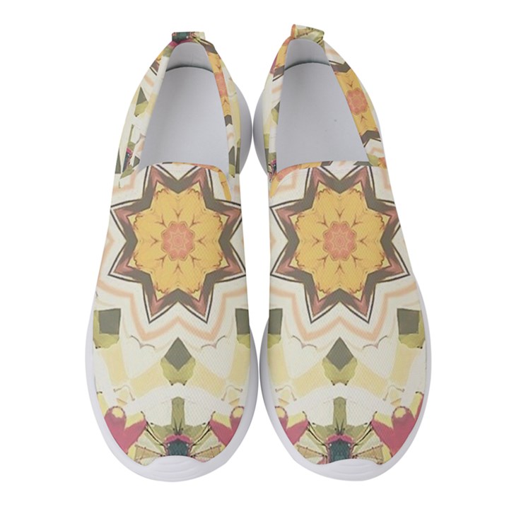 Cute kaleidoscope Women s Slip On Sneakers