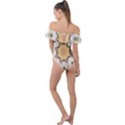 Cute kaleidoscope Frill Detail One Piece Swimsuit View2