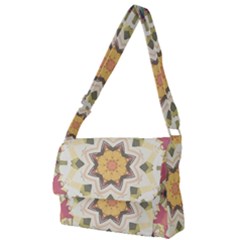 Cute Kaleidoscope Full Print Messenger Bag (l) by Dazzleway