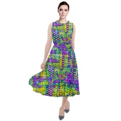 Mosaic Tapestry Round Neck Boho Dress by essentialimage