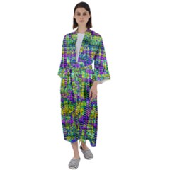 Mosaic Tapestry Maxi Satin Kimono by essentialimage