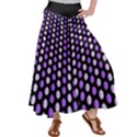 Purple and Pink Dots Pattern, black background Satin Palazzo Pants View1