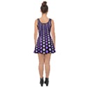 Purple and Pink Dots Pattern, black background Inside Out Casual Dress View2