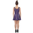 Purple and Pink Dots Pattern, black background Inside Out Casual Dress View4