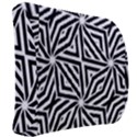 Black and white abstract lines, geometric pattern Back Support Cushion View2