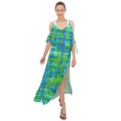 Mosaic Tapestry Maxi Chiffon Cover Up Dress by essentialimage