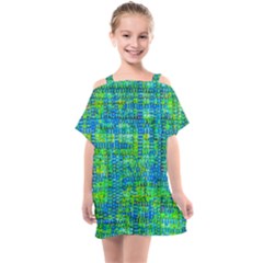 Mosaic Tapestry Kids  One Piece Chiffon Dress by essentialimage