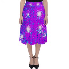 Privet Hedge With Starlight Classic Midi Skirt by essentialimage