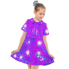 Privet Hedge With Starlight Kids  Short Sleeve Shirt Dress by essentialimage