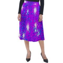 Privet Hedge With Starlight Classic Velour Midi Skirt  by essentialimage