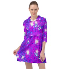 Privet Hedge With Starlight Mini Skater Shirt Dress