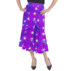 Privet Hedge With Starlight Midi Mermaid Skirt by essentialimage