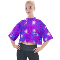 Privet Hedge With Starlight Mock Neck Tee by essentialimage