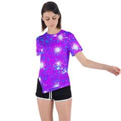 Privet Hedge With Starlight Asymmetrical Short Sleeve Sports Tee by essentialimage