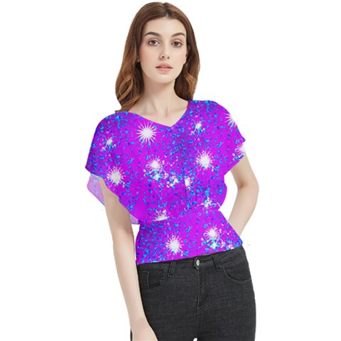 Privet Hedge With Starlight Butterfly Chiffon Blouse by essentialimage