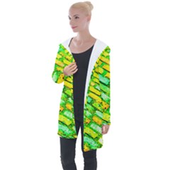 Diagonal Street Cobbles Longline Hooded Cardigan by essentialimage