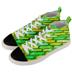 Diagonal Street Cobbles Men s Mid-top Canvas Sneakers by essentialimage