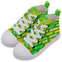 Diagonal Street Cobbles Kids  Mid-top Canvas Sneakers by essentialimage