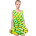 Diagonal street cobbles Kids  Cross Back Dress View1