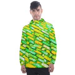 Diagonal Street Cobbles Men s Front Pocket Pullover Windbreaker by essentialimage