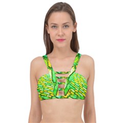 Diagonal Street Cobbles Cage Up Bikini Top by essentialimage