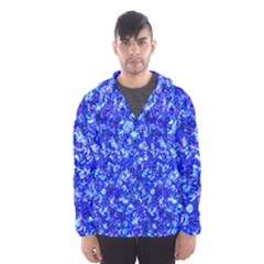 Blue Sequin Dreams Men s Hooded Windbreaker by essentialimage