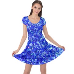 Blue Sequin Dreams Cap Sleeve Dress by essentialimage