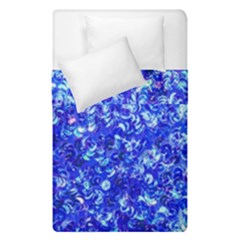 Blue Sequin Dreams Duvet Cover Double Side (single Size) by essentialimage