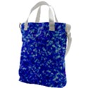 Blue Sequin Dreams Canvas Messenger Bag View1