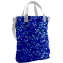 Blue Sequin Dreams Canvas Messenger Bag View2