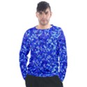 Blue Sequin Dreams Men s Long Sleeve Raglan Tee View1