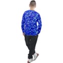 Blue Sequin Dreams Men s Long Sleeve Raglan Tee View2