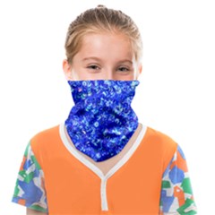 Blue Sequin Dreams Face Covering Bandana (kids) by essentialimage