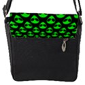 We are WATCHING you! Aliens pattern, UFO, faces Flap Closure Messenger Bag (S) View1