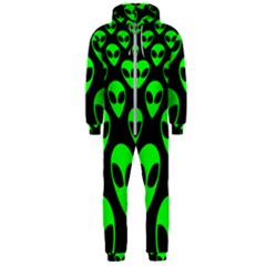 We Are Watching You! Aliens Pattern, Ufo, Faces Hooded Jumpsuit (men)  by Casemiro