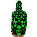 We are WATCHING you! Aliens pattern, UFO, faces Long Sleeve Hooded T-shirt View2