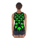 We are WATCHING you! Aliens pattern, UFO, faces Sport Tank Top  View2