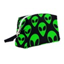 We are WATCHING you! Aliens pattern, UFO, faces Wristlet Pouch Bag (Medium) View1