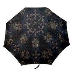 Blue And Gold Folding Umbrellas by Dazzleway