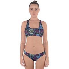 Ornate Star Cross Back Hipster Bikini Set by Dazzleway