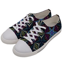 Ornate Star Women s Low Top Canvas Sneakers by Dazzleway