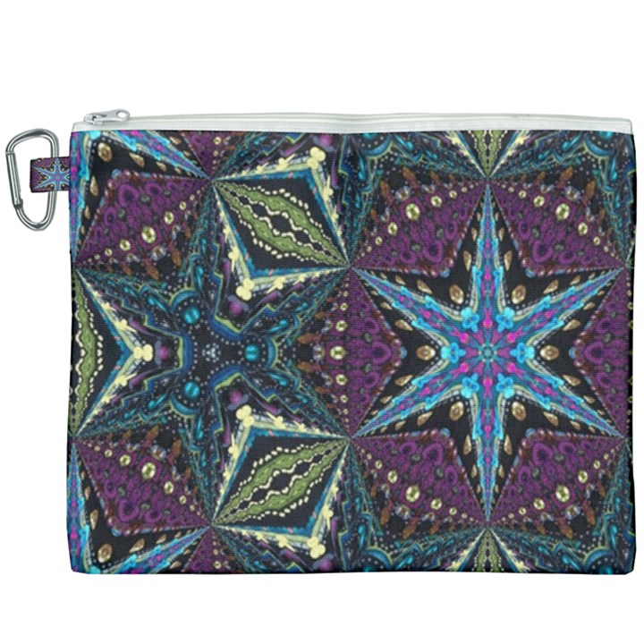 Ornate star Canvas Cosmetic Bag (XXXL)