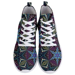 Ornate Star Men s Lightweight High Top Sneakers by Dazzleway