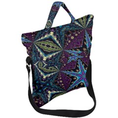 Ornate Star Fold Over Handle Tote Bag