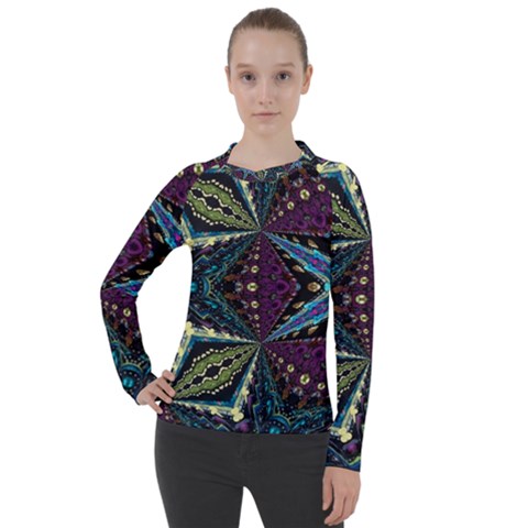 Ornate Star Women s Pique Long Sleeve Tee by Dazzleway