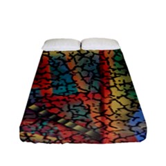 Crackle Fitted Sheet (full/ Double Size) by WILLBIRDWELL