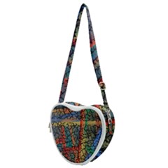 Crackle Heart Shoulder Bag by WILLBIRDWELL