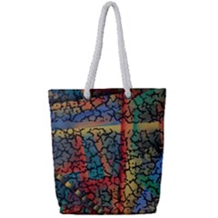 Crackle Full Print Rope Handle Tote (small) by WILLBIRDWELL