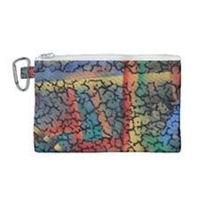 Crackle Canvas Cosmetic Bag (medium) by WILLBIRDWELL