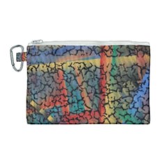 Crackle Canvas Cosmetic Bag (large) by WILLBIRDWELL